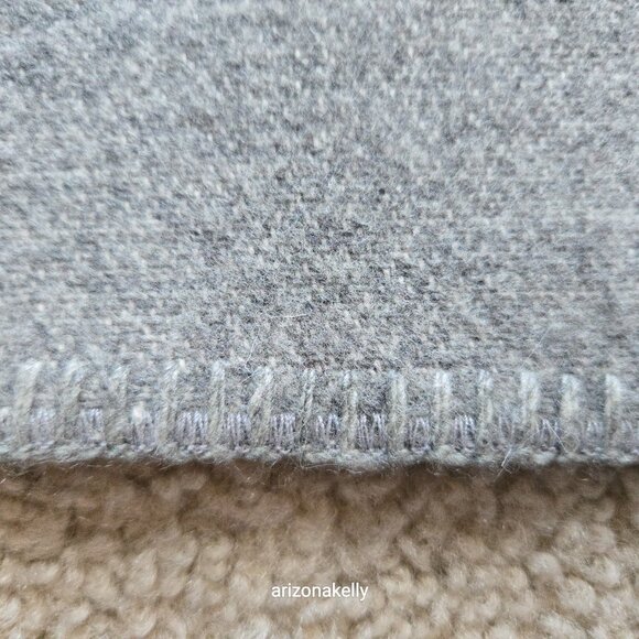 Faribault Woolen Mills Revival Stripe Scarf in Grey Multi Wool 80/Cotton 20 - Picture 8 of 9